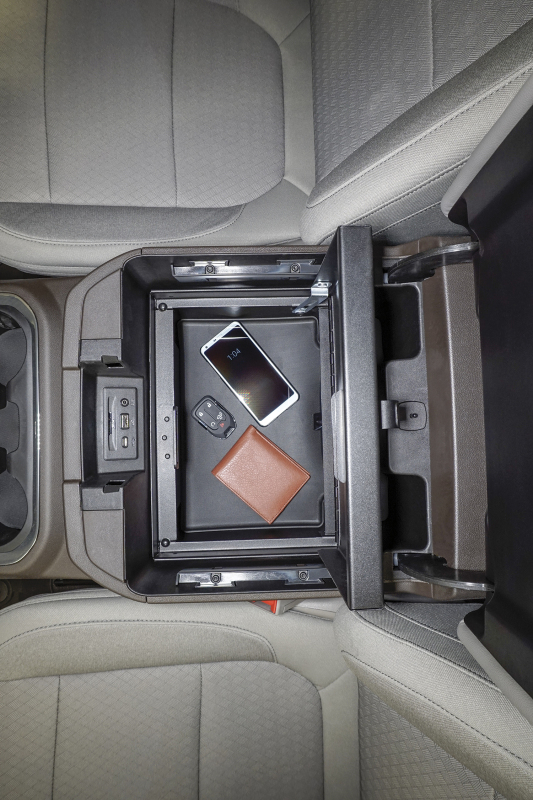 Chevrolet Silverado 3500HD Console Safe - Tuffy Products - W/ Keyed Lock - Black - `20-`24